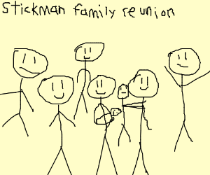 300x250 A Big Family Reunion Drawing - Family Reunion Drawing