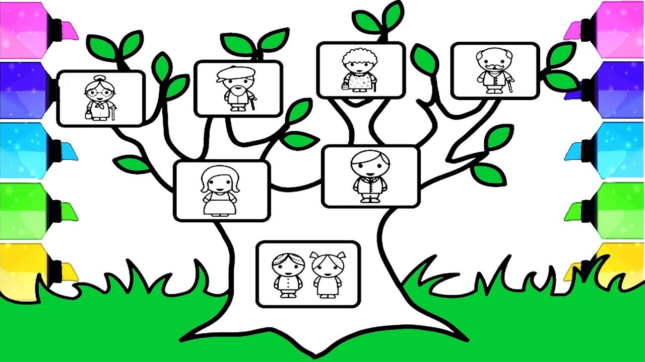 1280x720 family tree drawing how to draw family tree step - Family Tree Drawing