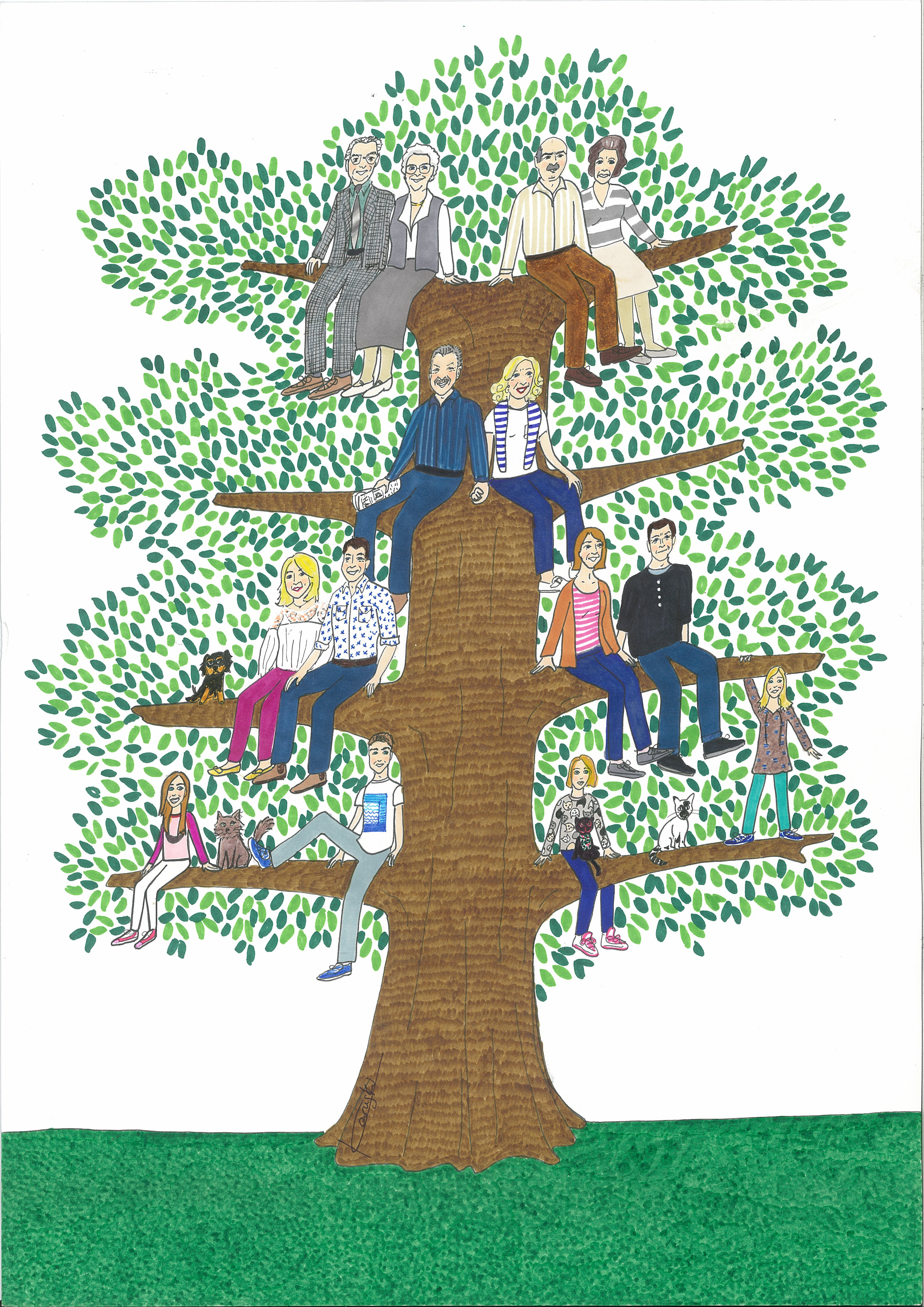 3508x4962 Family Tree Drawing - Family Tree Drawing