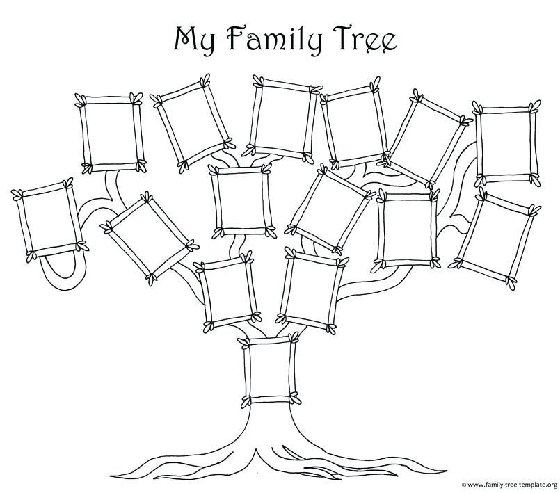 805x709 Easy Family Tree Templates - Family Tree Drawing Easy
