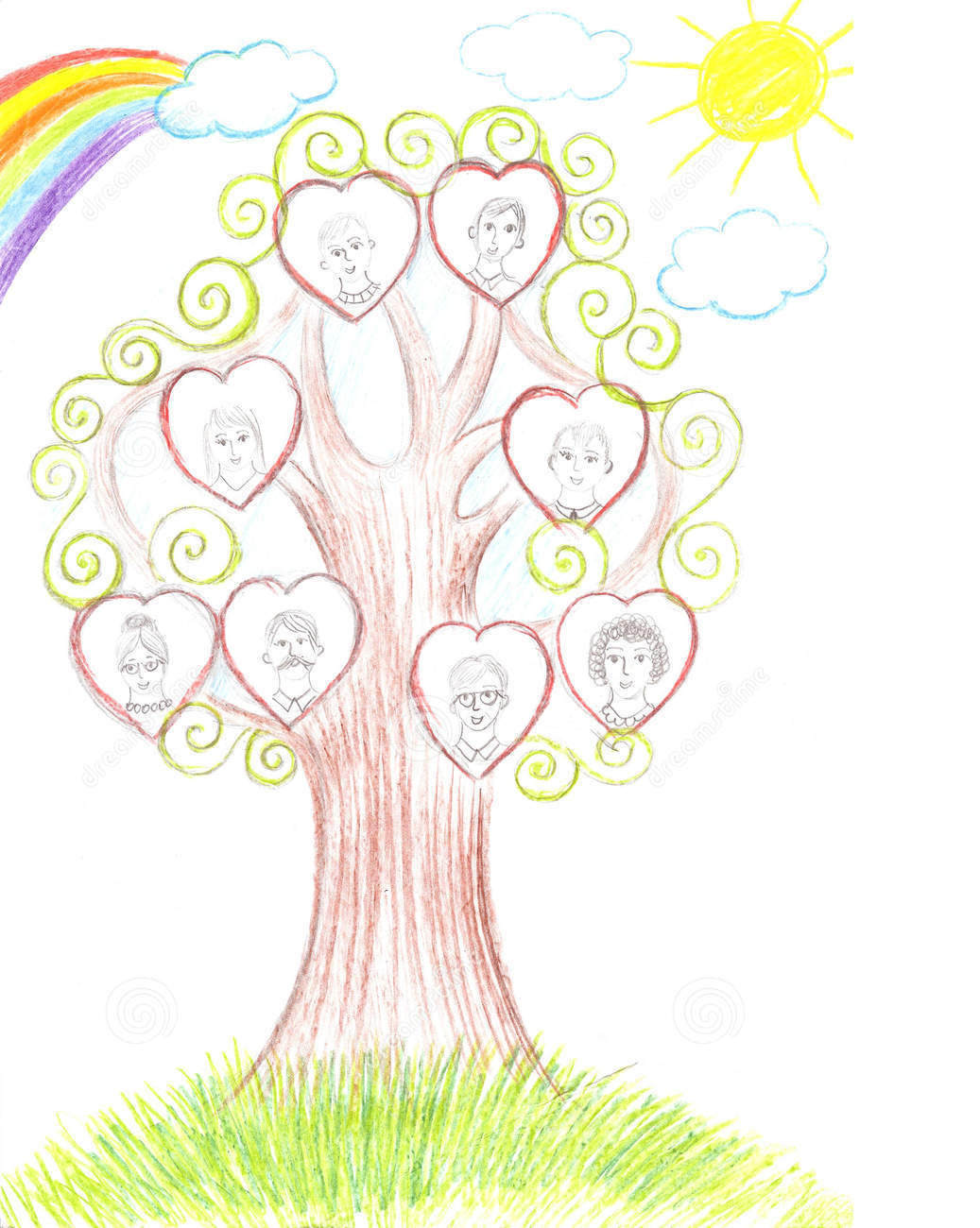 Family Tree Drawing Easy at Explore collection of