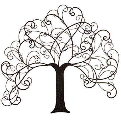425x425 indoor art rustic black family tree - Family Tree Line Drawing