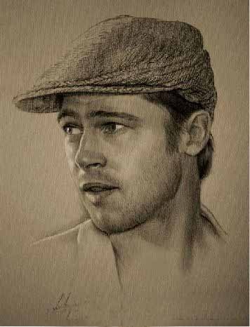 356x466 Portraiture Drawing Individual Portrait Film Star Sketch Hot - Famous People Drawing