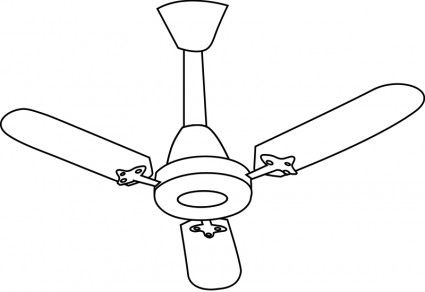 425x292 Drawings Of Fans Fan Line Art Vector Clip Art - Fan Drawing