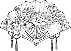 236x170 Japanese Fan Drawing - Fan Drawing