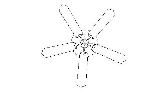640x360 Autocad Drawing Ceiling Fan Old Equipment Dwg - Fan Drawing