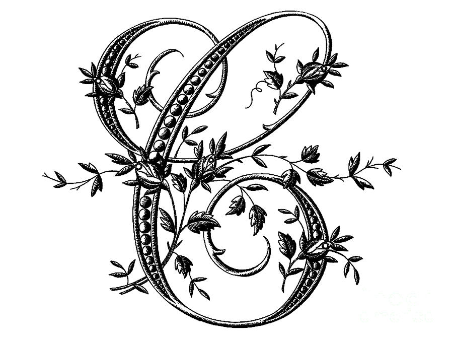 900x675 French Floral Letter C Drawing - Fancy Alphabet Letters Drawing