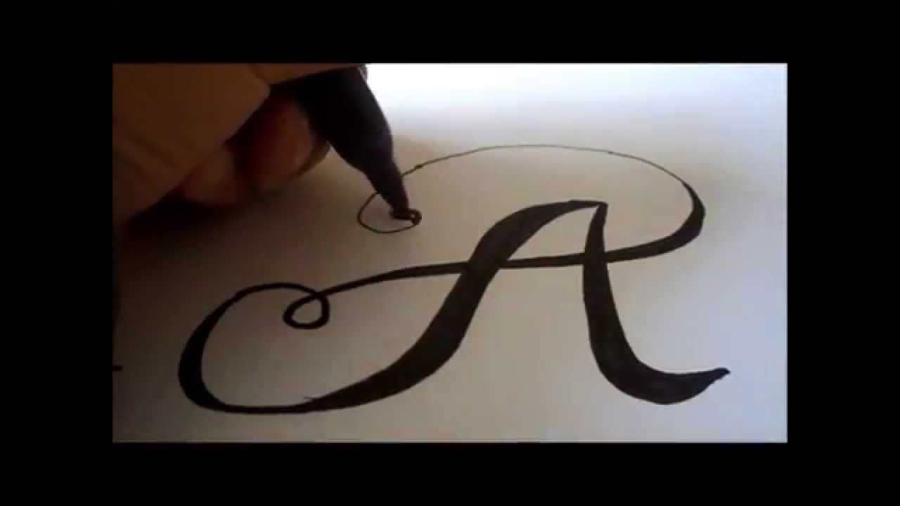 1280x720 How To Draw A Fancy Letter 'a' - Fancy Alphabet Letters Drawing