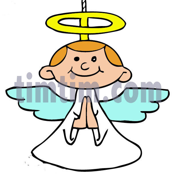 615x618 Fancy Christmas Angel Clipart Drawing - Fancy Cross Drawing