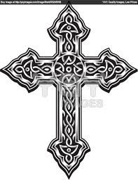197x256 Fancy Cross Stencil - Fancy Cross Drawing