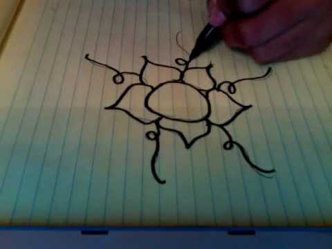 480x360 How To Draw A Coolfancy Flower - Fancy Flower Drawing