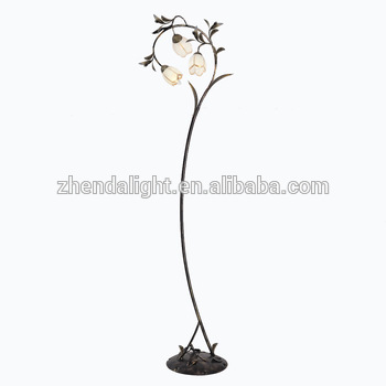 350x350 decorative home fancy flower wrought iron floor lamp with ceramic - Fancy Flower Drawing