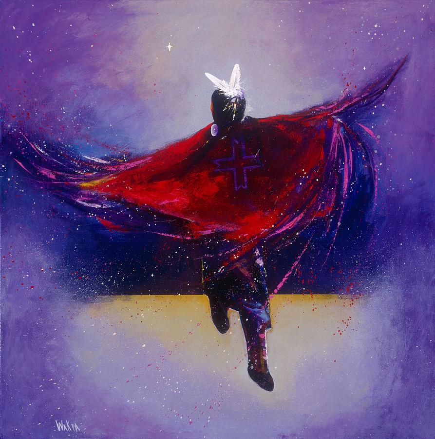 893x900 Fancy Shawl Dancer Painting - Fancy Shawl Dancer Drawing