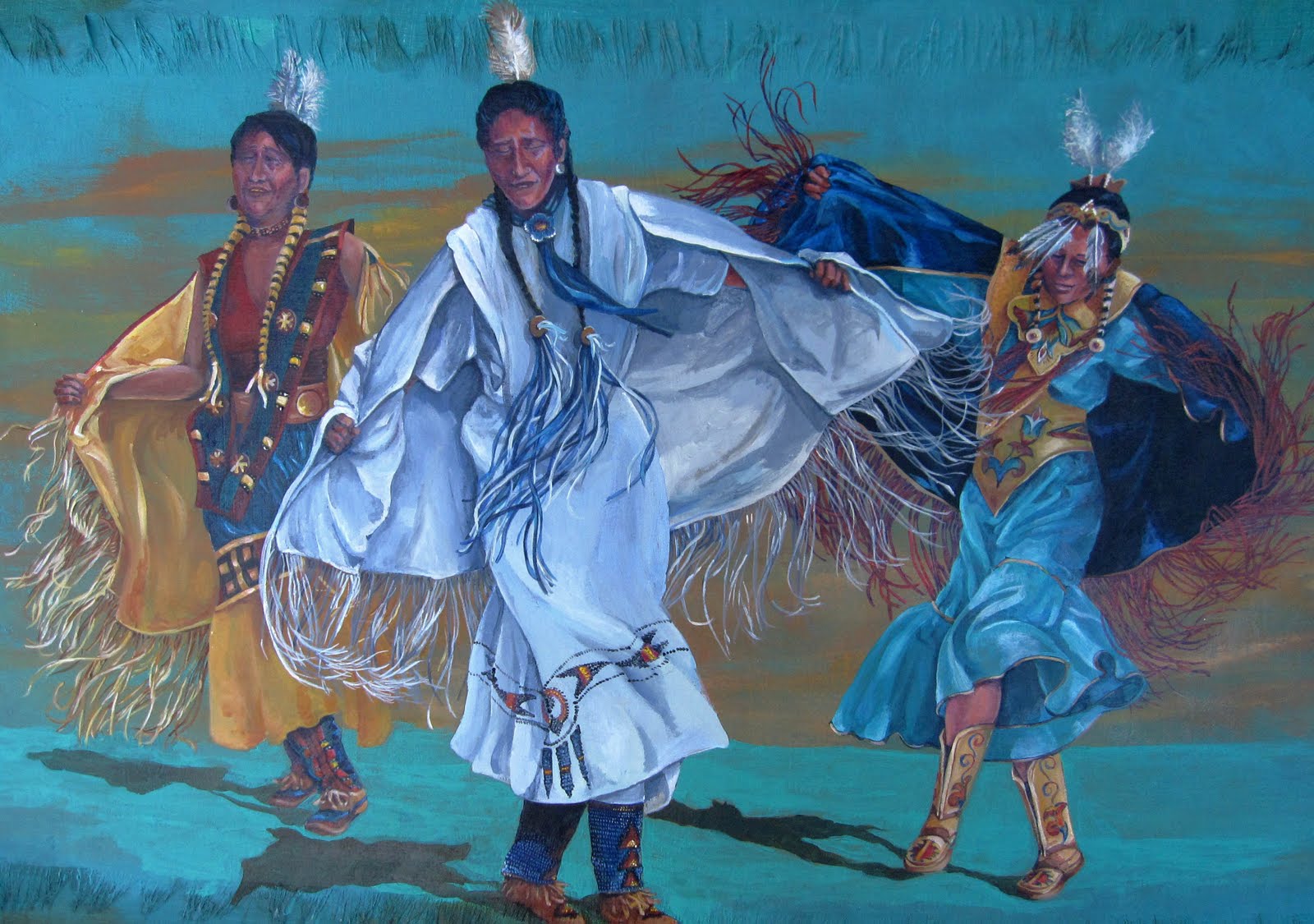 1600x1125 fancy shawl dancers - Fancy Shawl Dancer Drawing