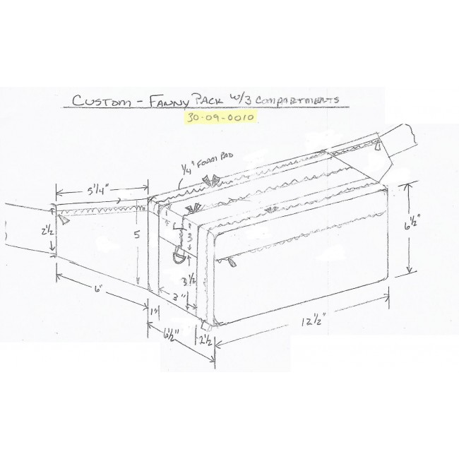 650x650 medical ems fanny pack three compartment dr pam style - Fanny Drawing
