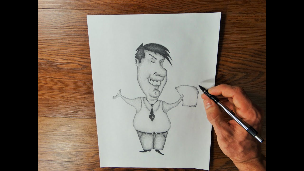 1280x720 Drawing Fanny Man Time Lapse Drawing Video - Fanny Drawing