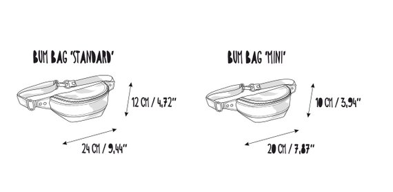 570x278 Gray Fanny Pack Covered With Foil Waterproof Belt Bag Vegan Etsy - Fanny Pack Drawing