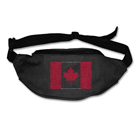 466x466 waist bag fanny pack canada flag drawing unisex outdoor sports - Fanny Pack Drawing