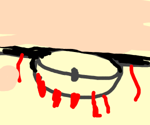 300x250 Bloody Fanny Pack Drawing - Fanny Pack Drawing