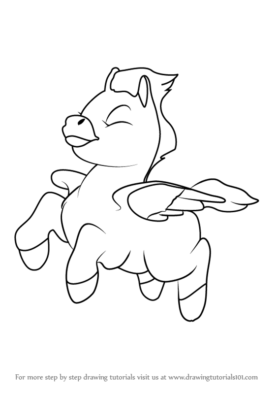 565x800 Learn How To Draw Young Pegasus From Fantasia - Fantasia Drawings