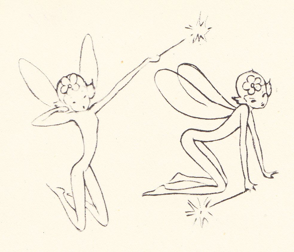 983x841 Sketches Of Dewdrop Fairies The Nutcracker Suite From Walt - Fantasia Drawings