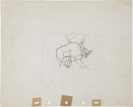 450x363 Fantasia Chernabog Animation Production Drawing - Fantasia Drawings