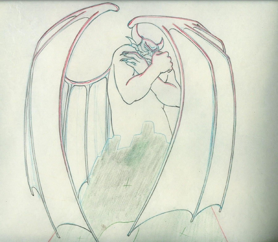 900x783 Chernabog From Fantasia In Richard Martines's Disney - Fantasia Drawings