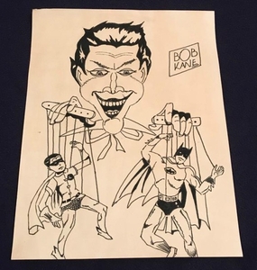 285x300 bob kane joker batman and robin drawing est pounds - Fantastic Drawing