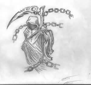 300x280 grim reaper tattoo fantastic drawing - Fantastic Drawing