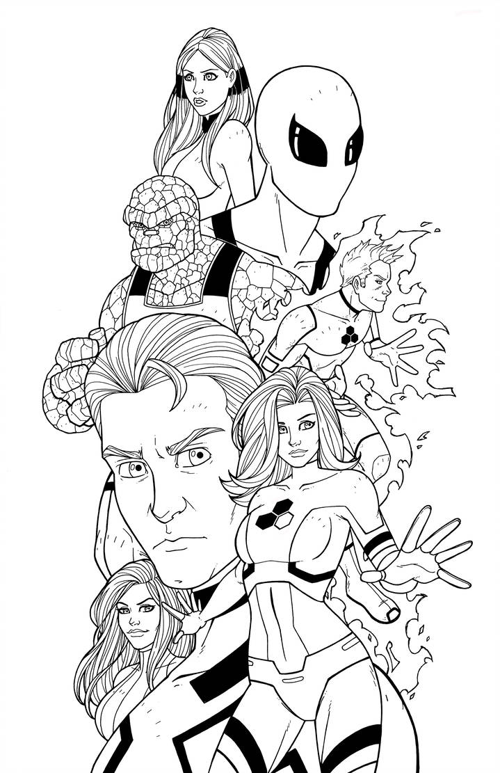 719x1111 fantastic fourfuture foundation - Fantastic Four Drawing