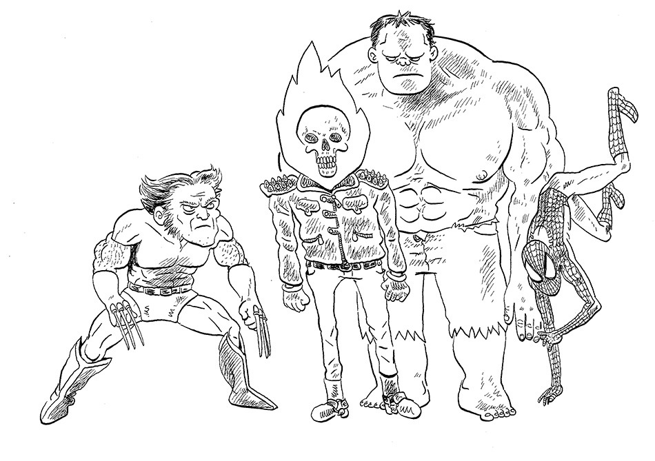 950x669 mike dawson art adams fantastic four lineup as i mentioned - Fantastic Four Drawing