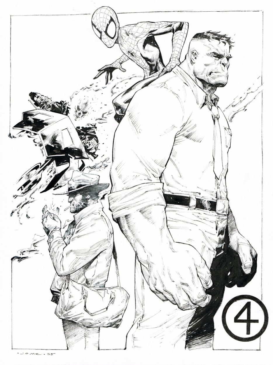 935x1250 new fantastic four jerome comic art in comics - Fantastic Four Drawing