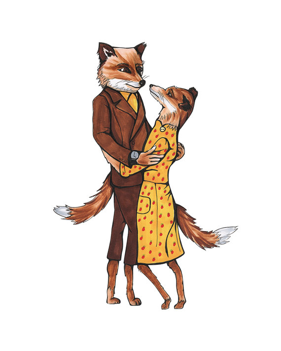 570x712 Mr And Mrs Fox, Fantastic Mr Fox - Fantastic Mr Fox Drawing