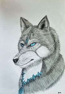 207x300 original coloured pencil drawing artwork fantasy art unframed - Fantasy Art Drawings