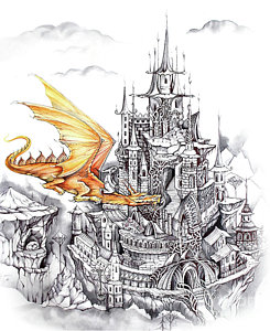 245x300 fantasy castle drawings fine art america - Fantasy Castle Drawing