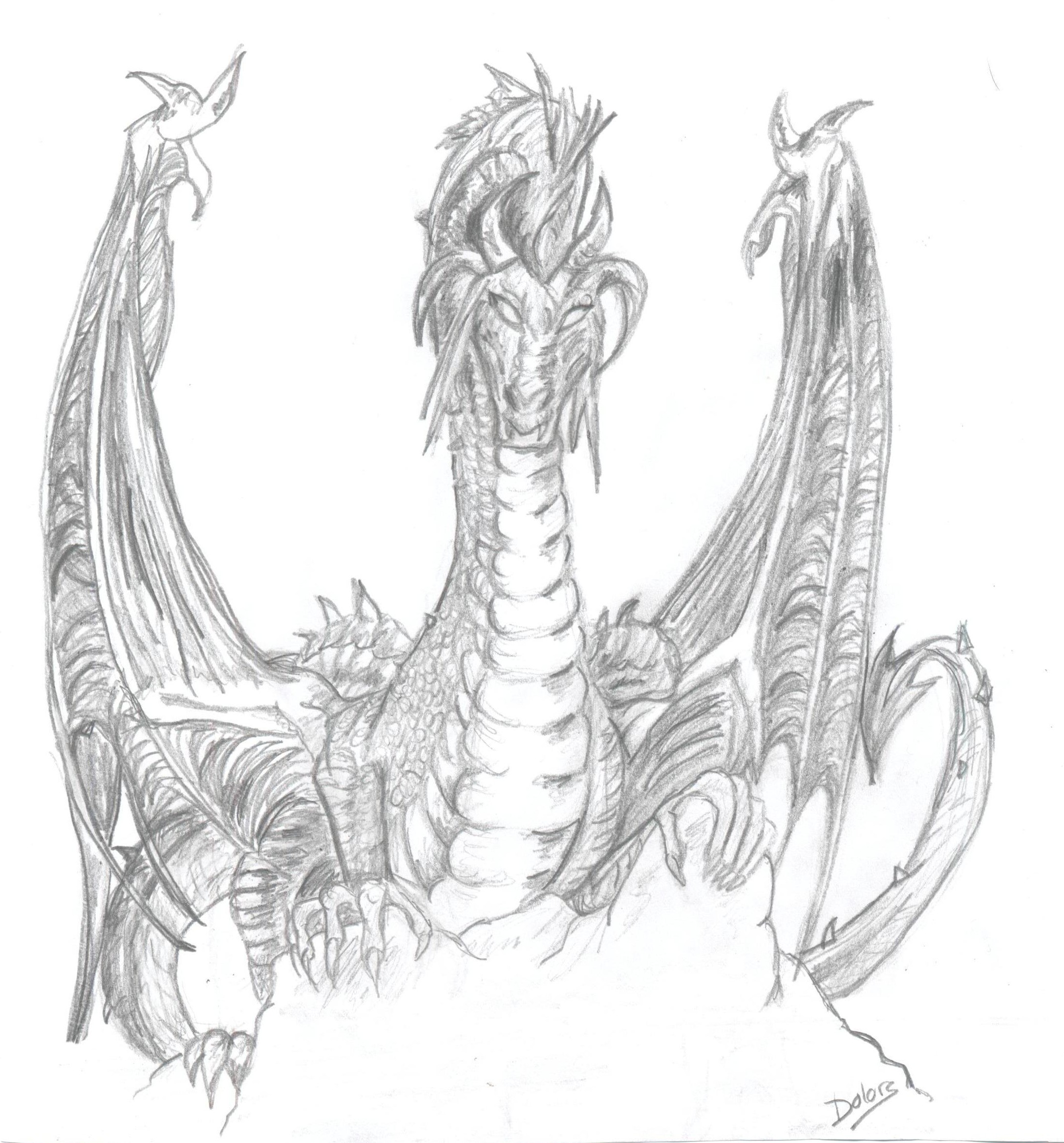 2178x2340 Fantasy Drawing Dragon - Fantasy Dragon Drawings