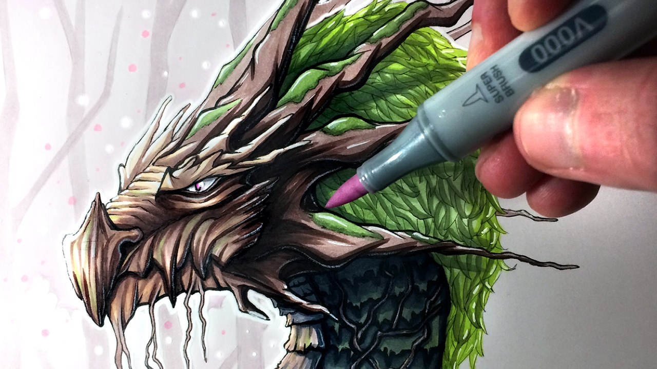 1280x720 Let's Draw An Earth Dragon - Fantasy Dragon Drawings