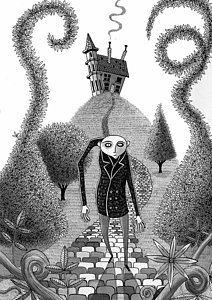 212x300 Crooked Drawing - Fantasy Drawings