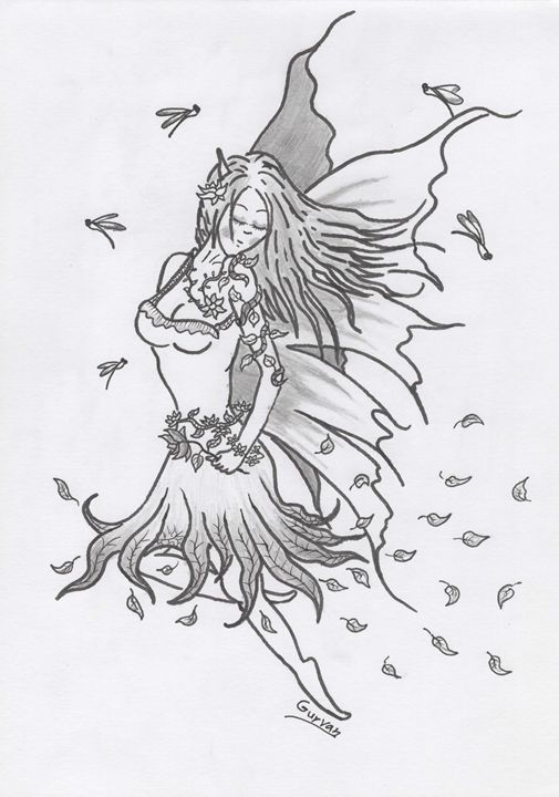 505x720 Fantasy Fairy Draw - Fantasy Fairy Drawings
