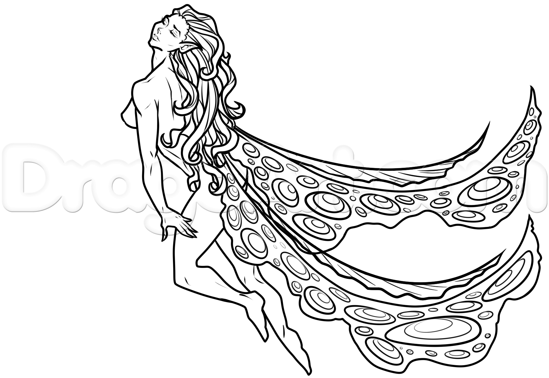 1800x1239 Step How To Draw A Fantasy Fairy - Fantasy Fairy Drawings