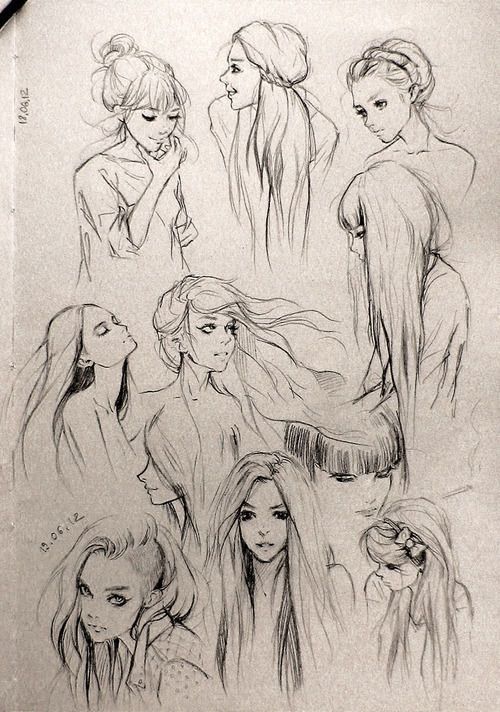 500x712 fantasy girl hair i love this so much! wanna draw people - Fantasy Girl Drawing