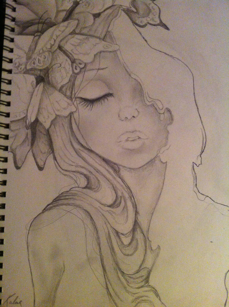 772x1034 Fantasy Girl Drawing - Fantasy Girl Drawing