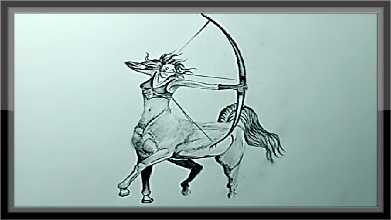 1280x720 greek mythology creature a fantasy centaur girl drawing - Fantasy Girl Drawing