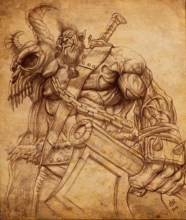 611x722 Draw Your Fantasy Characters - Fantasy Knight Drawing