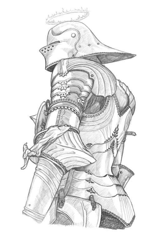 Fantasy Knight Drawing at PaintingValley.com | Explore collection of