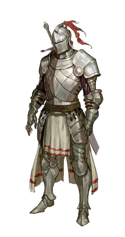 401x757 Fighter Knight Cavalier Armor - Fantasy Knight Drawing