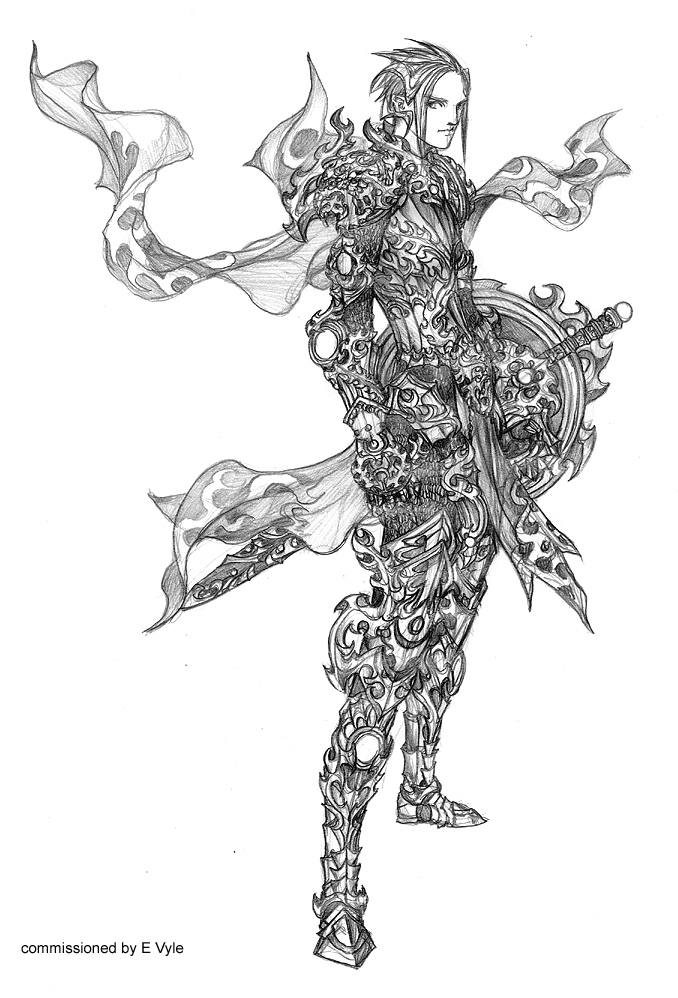 678x998 Sun Drawing Fantasy For Free Download - Fantasy Knight Drawing