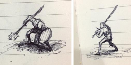 506x253 Today's Morning - Fantasy Knight Drawing