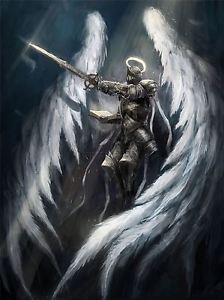 224x300 Art Print Poster Painting Drawing Fantasy Medieval Warrior Knight - Fantasy Knight Drawing