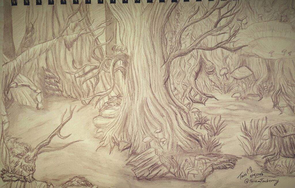 1024x654 final fantasy - Fantasy Landscape Drawing